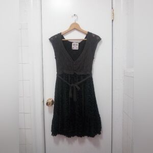 Free People Black Mohair Dress Sz 10